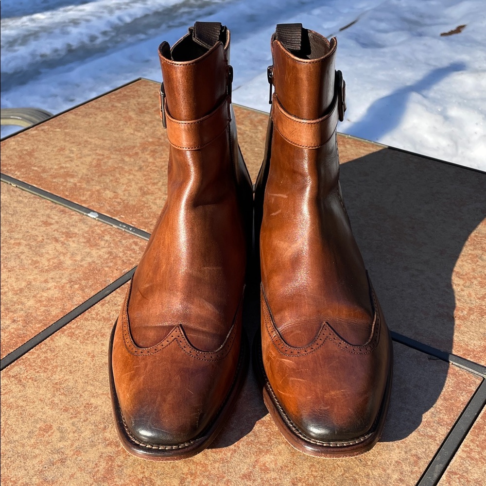Johnston & Murphy Tan Leather ankle Boots - Picture 2 of 10